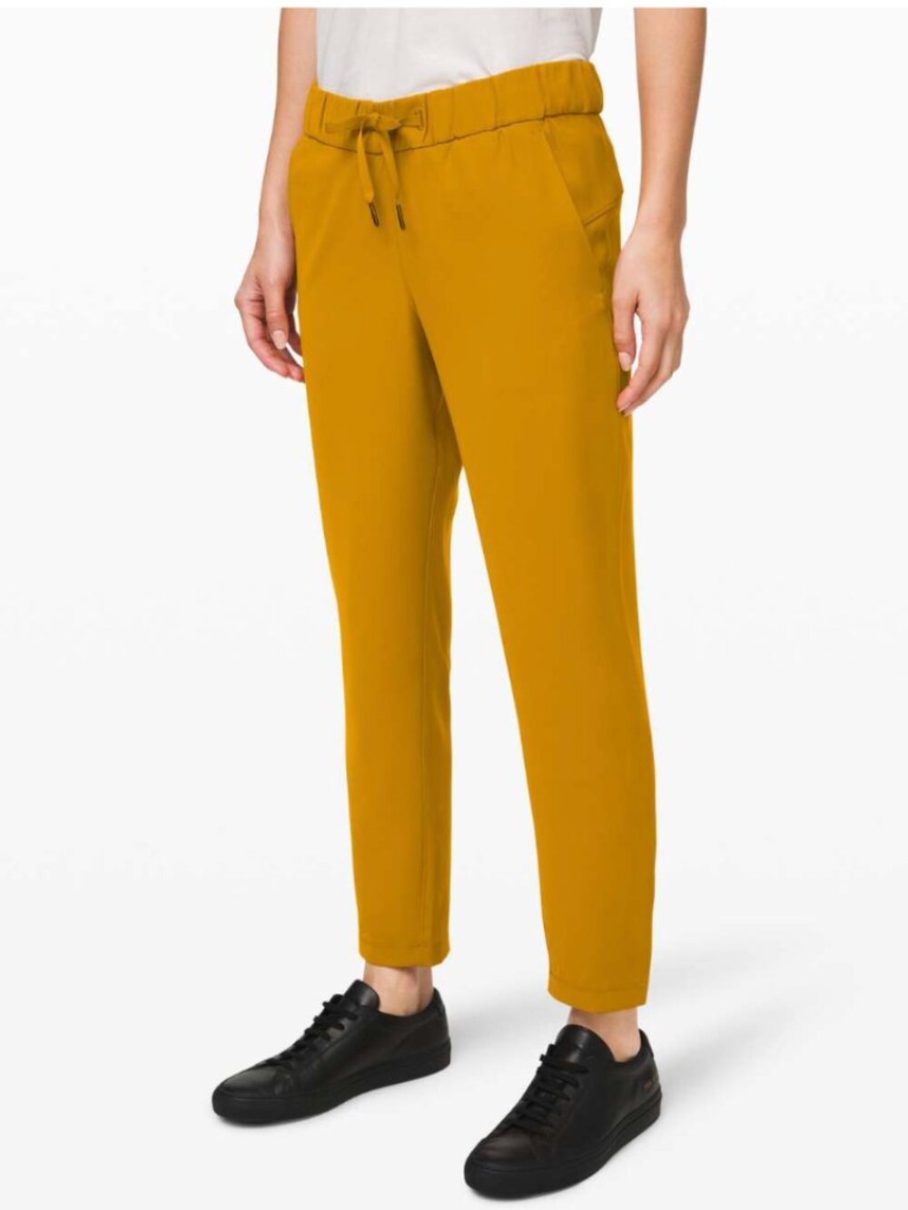 Lululemon On the Fly 7/8 Pant *Woven Fools Gold